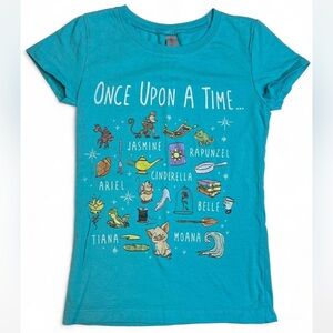 Disney Blue Short Sleeve Tee Once Upon A Time